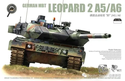 German MBT Leopard 2 A5/A6 1:72 Border Model TK7201
