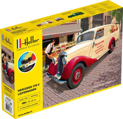 MB 170 Lieferwagen 1:24 Heller 56736 STARTER KIT