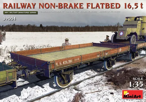 Railway Non-brake Flatbed 16,5 T 1:35 MiniArt 39004