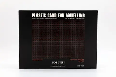 Plastic Card For Modelling 0,3mm (3 pcs.) Border Model BD0010-03