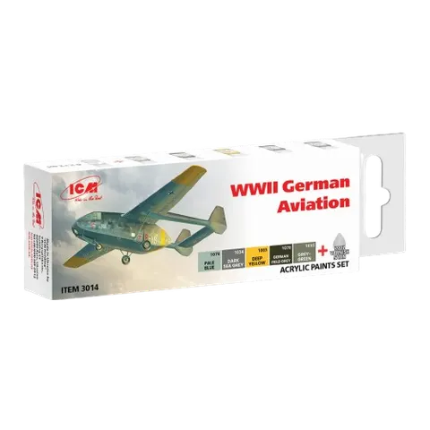Acrylic paint set WWII German Aviation ICM 3014