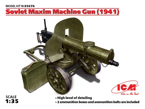 Soviet Maxim Machine Gun (1941) 1:35 ICM 35676