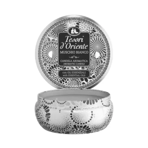 Tesori d'Oriente świeca zapachowa Muschio Bianco 200g