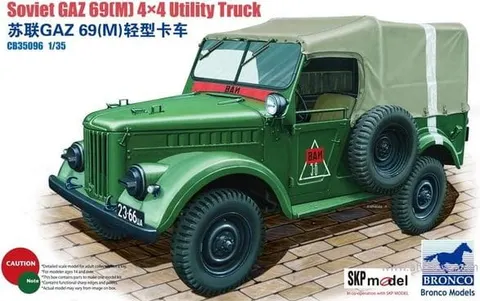 Soviet GAZ 69(M) 4X4 Utility Truck 1:35 Bronco CB35096