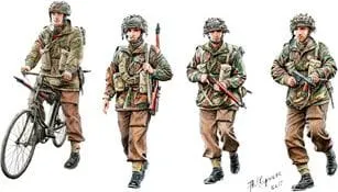 WWII British Paratroops in Action 1:35 Bronco CB35177