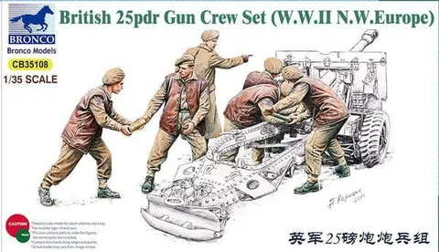 British 25pdr Gun Crew 1:35 Bronco CB35108