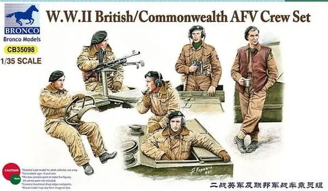 W.W.II British/Commonwealth AFV Crew 1:35 Bronco CB35098