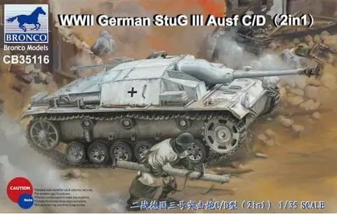 WWII German StuG III Ausf C/D (2in1) 1:35 Bronco CB35116