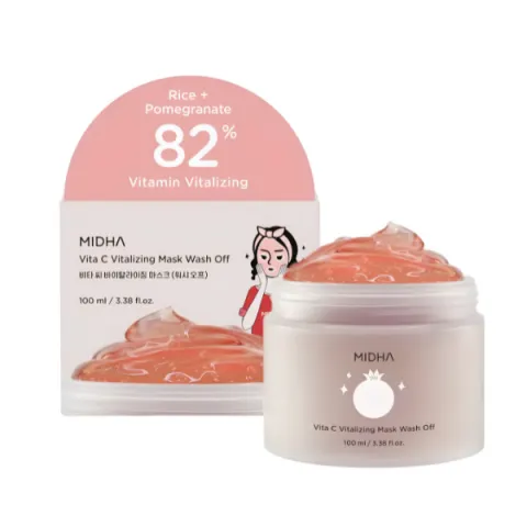 MIDHA Vita C maseczka do twarzy z witaminą C i ryżem 100ml