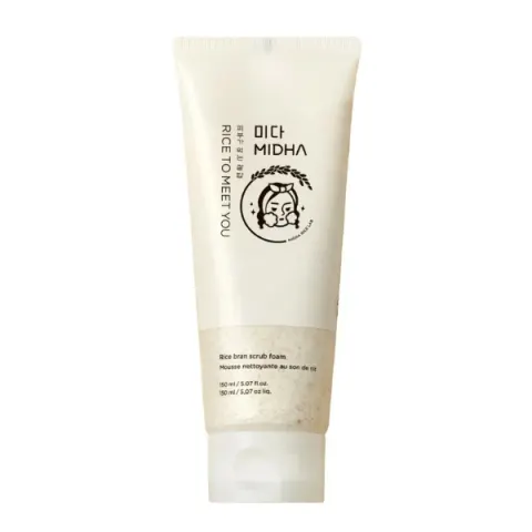 MIDHA Rice bran scrub foam pianka oczyszczająca z otrębami ryżu 150ml