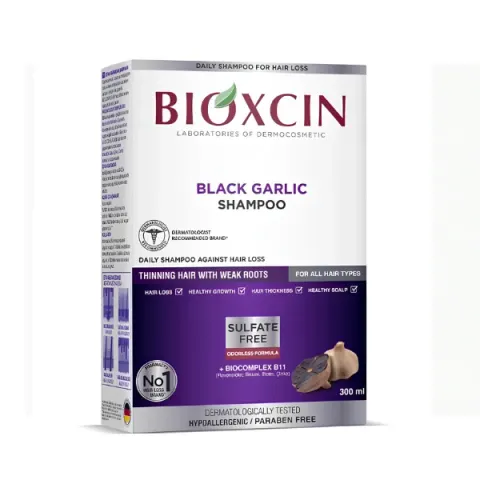 BIOXCIN Black Garlic szampon przeciw wypadaniu włosów 300ml