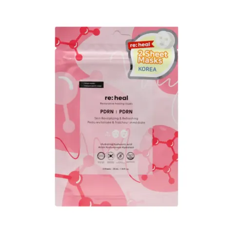 re:heal 2-sheet face mask (PDRN) maski w płacie do twarzy z PDRN 2x35ml