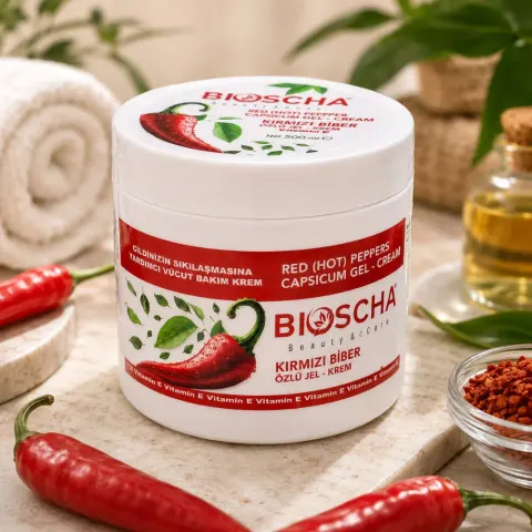 Bioscha Kirmizi Biber Ozlu Żel - Krem Antycelulitowy ujędrniający i Wygładzający 500ml