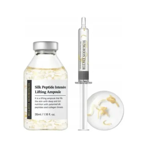 SUNGBOON EDITOR Silk Peptide Intensive Lifting Ampoule koreańska ampułka liftingująca z jedwabiem i EGF 35ml