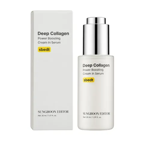 SUNGBOON EDITOR Deep Collagen Power Boosting Cream In Serum koreańskie serum liftingujące z kolagenem i elastyną 30ml
