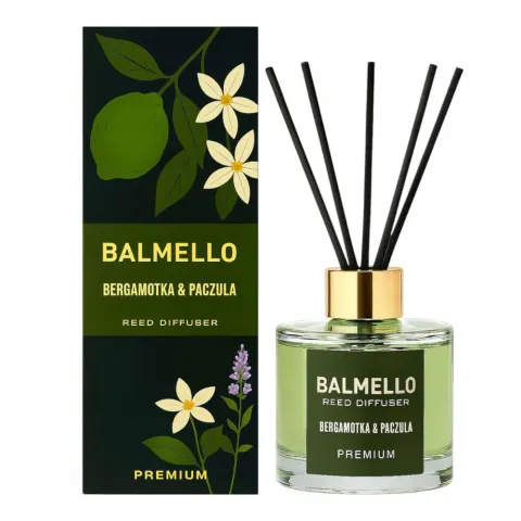 Balmello Bergamot & Patchouli Premium patyczki zapachowe 120ml
