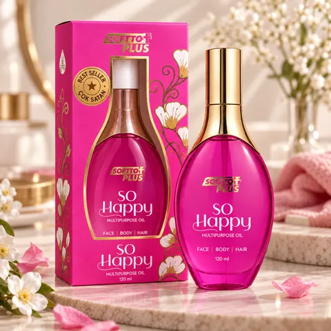 Softto Plus So Happy Multipurpose Oil Hair | Body | Face - turecki olejek do twarzy, ciała i włosów 120ml