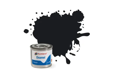 Humbrol AA0237 021 Black Gloss farba 14ml AA0237