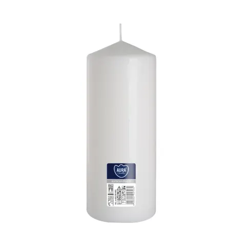 Świeca walec biała sw80/200-090