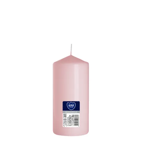 Świeca walec jasny róż sw70/150-038