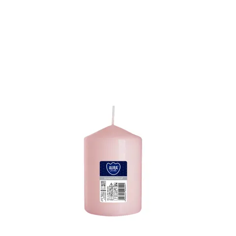 Świeca walec jasny róż sw70/100-038
