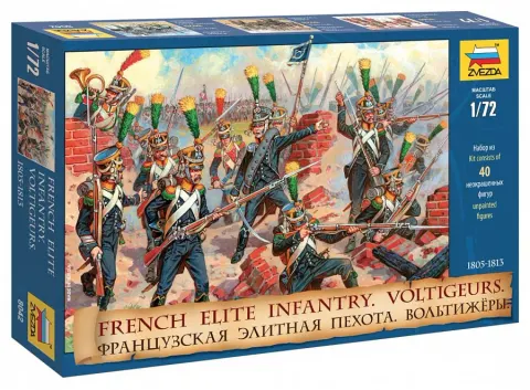 Francuska elitarna piechota - woltyżerzy 1:72 (40 szt.) Zvezda 8042