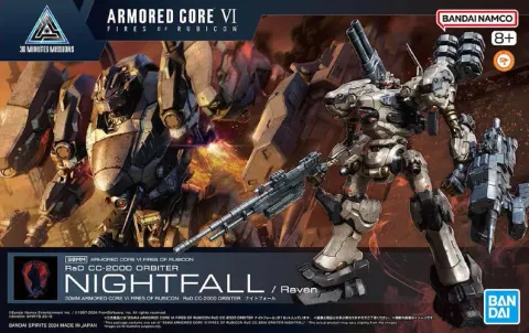 RaD CC-2000 Orbiter NIGHTFALL / Raven 1:144 Bandai 67168