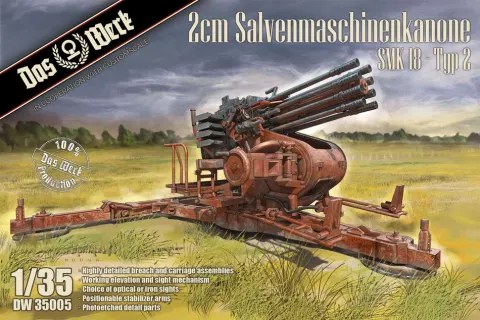 2 cm salwowe działo maszynowe SMK 18 Typ 2 1:35 - Das Werk 35005
