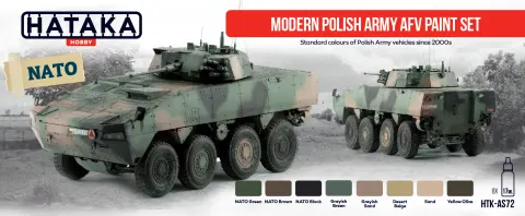 Zestaw farb Modern Polish Army AFV Paint Set 8x17ml Hataka AS72