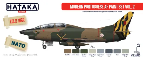 Zestaw farb Modern Portuguese AF paint set Vol. 2 8x17ml Hataka AS60