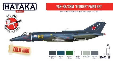 Zestaw farb Yak-38/38M "Forger" 6x17ml Hataka AS111