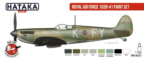 Zestaw farb Royal Air Force 1938-41 8x17ml Hataka AS121