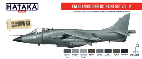 Zestaw farb Falklands Conflict Paint Set Vol. 2 8x17ml Hataka AS28