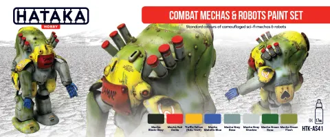 Zestaw farb Combat Mechas & Robots 8x17ml Hataka AS41