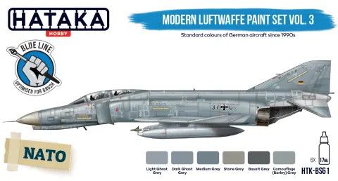 Zestaw farb Modern Luftwaffe Paint Set Vol. 3 6x17ml Hataka BS61