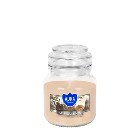 Świeca w szkle z wieczkiem Self Care SPA snd71-363 Aura