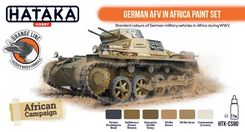 Zestaw farb German AFV in Africa 6x17ml Hataka CS90