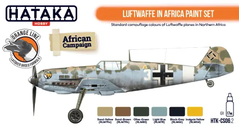 Zestaw farb Luftwaffe w Afryce 6x17ml Hataka CS06.2
