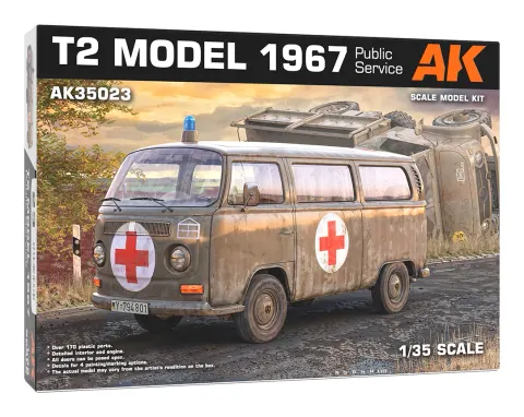 Volkswagen T2 1967 Public Service 1:35 AK Interactive 35023