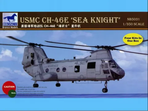 CH-46E Sea Knight 1:350 (4 szt.) Bronco NB5031