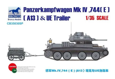 Panzerkampfwagen Mk IV, 744(E) (A13) z przyczepą UE 1:35 Bronco CB35030SP
