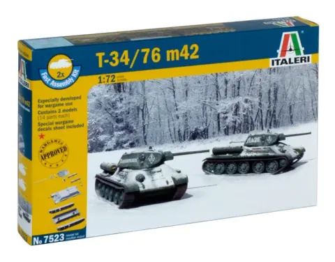 T-34/76 Model 1942 1:72 (2 szt.) Italeri 7523