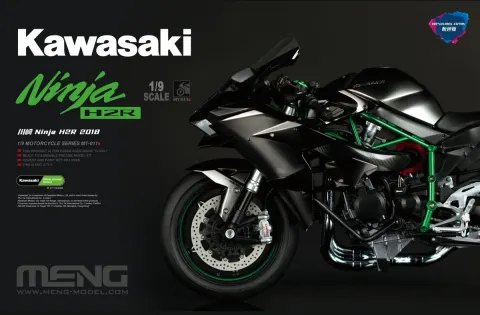 Kawasaki Ninja H2R 2018 1:9 Meng MT011S