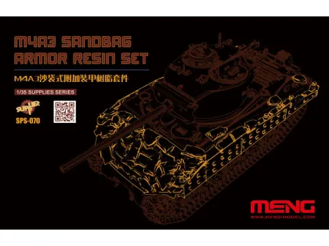 Żywiczne osłony z worków piaskowych do M4A3 1:35 Meng SPS70