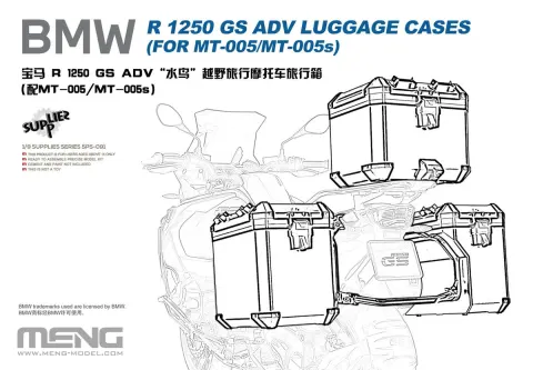 Kufry bagażowe BMW R 1250 GS ADV 1:9 Meng SPS091