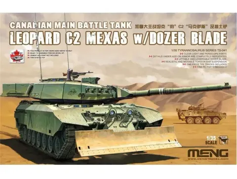 Leopard C2 MEXAS z lemieszem spycharkowym 1:35 Meng TS041