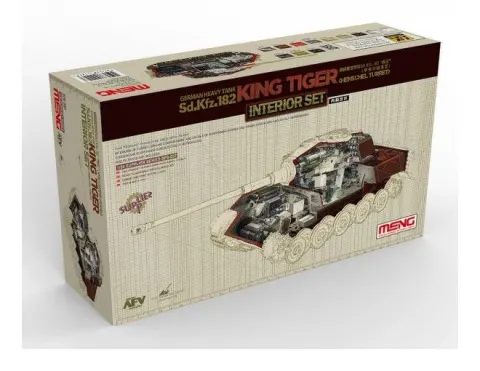 Zestaw wnętrza King Tigera (wieża Henschel) 1:35 Meng SPS37