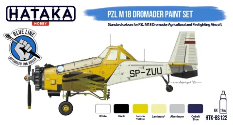 Zestaw farb do PZL M18 Dromader 6x17ml Hataka BS122