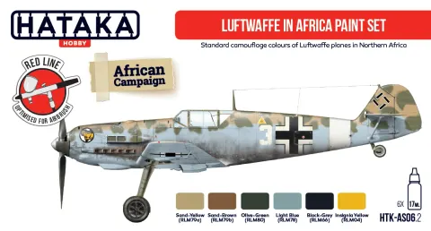 Zestaw farb Luftwaffe in Africa 6x17ml Hataka AS06.2