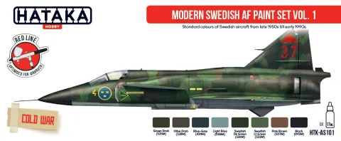 Zestaw farb Modern Swedish AF, vol. 1 8x17ml Hataka AS101